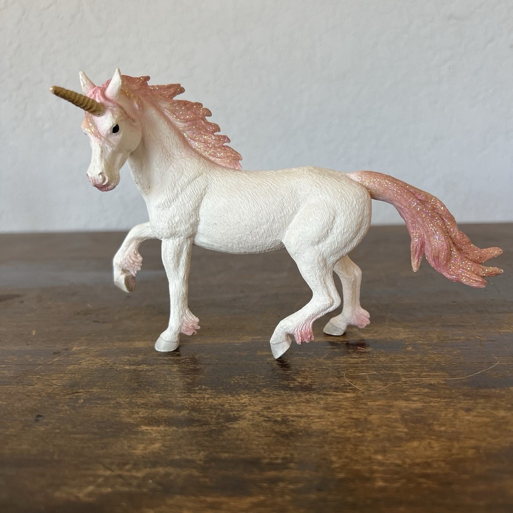 Mojo Fantasy Pink Sparkle Unicorn 2014 White‎ With Pink Mane And Tail